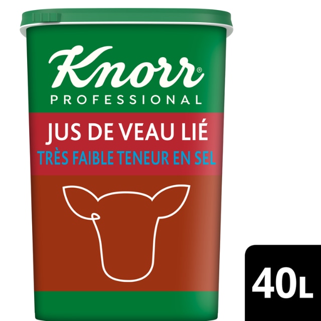 Knorr Essentiel Jus de veau Lié déshydraté à faible teneur en sel 1kg jusqu'à 40 L - 